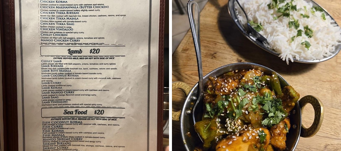 Sam's Indian Food & Pizza Menu