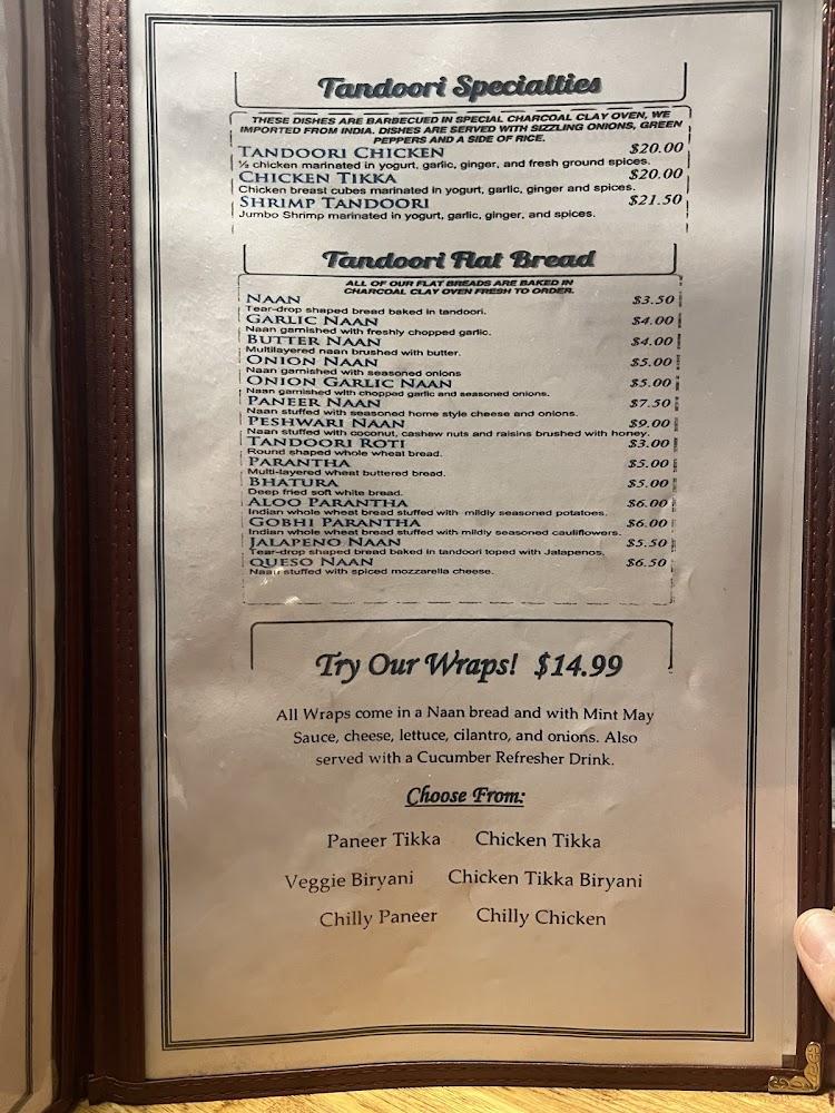 Sam's Indian Food & Pizza Menu image 3
